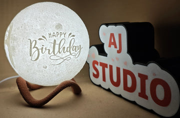 Personalised Photo Gifts in Hyderabad: Moon Lamps and Keepsakes Made in Secunderabad - AJ Studio
