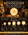 Custom Photo Moon Lamp – Turn Your Memories Into Light - AJ Studio