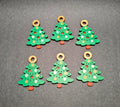 Pocket Christmas Keychain – 3D Printed Tree Charm, Set of 6 - AJ Studio