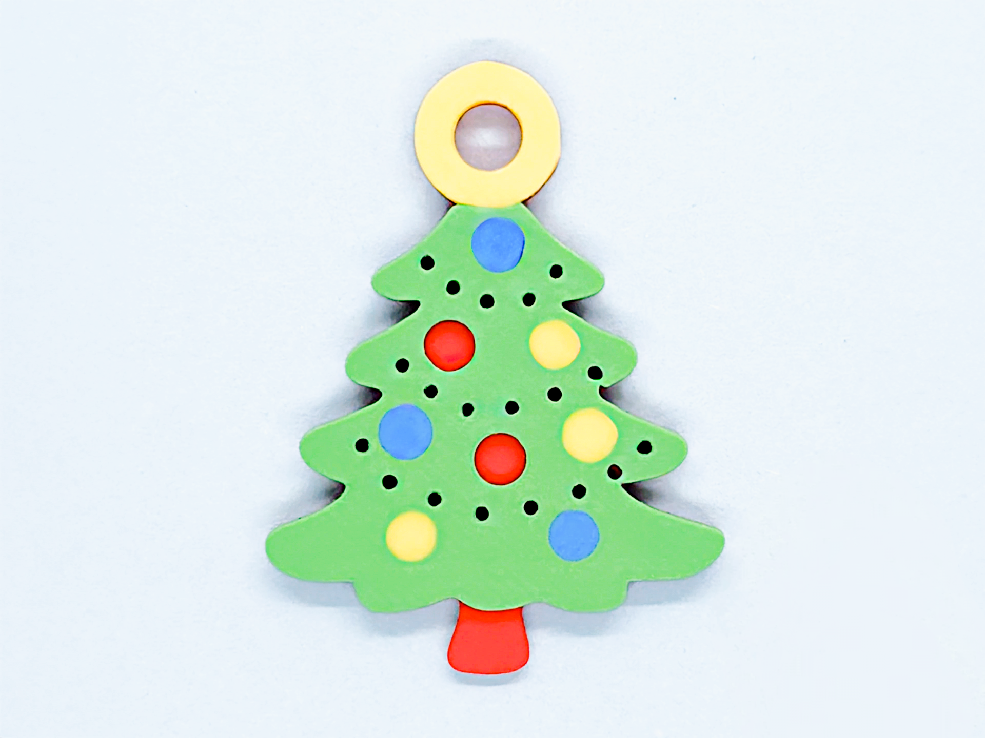 The "Pocket Christmas" Keychain – 3D Printed Tree Charm |6 Pack