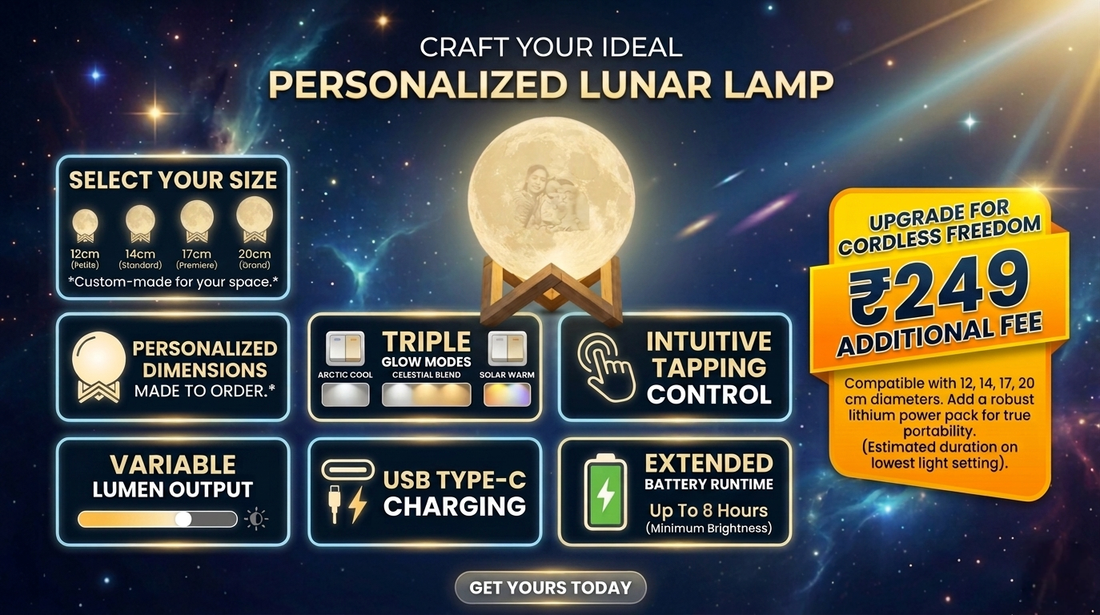 Custom Photo Moon Lamp 🌙 | Turn Your Memories Into Light